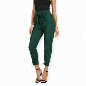 Grace Karin Green Ankle Pants